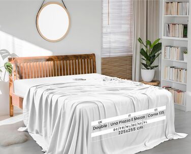 Постільна білизна Utopia - Простирадло без гумки - Простирадло 225 х 255см - Простирадло 135х190см - Плоске простирадло м'яка мато