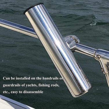 Підставка для вудок KSTE, підставки для вудок, тримачі для вудок, аксесуари для тримачів для вудок з нержавіючої сталі для рейок від 1&quot до 1-1/4&quot