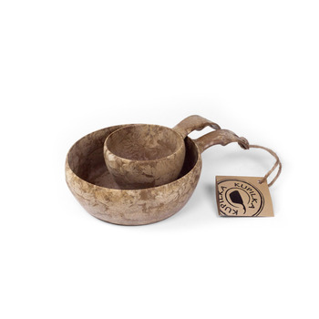 Миска KUPILKA 55 та набір KUPILKA 21 міцні для активного відпочинку та кемпінгу, коричневого кольору