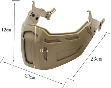 Швидкий тактичний шолом із напівмаскою легкий знімний захист обличчя для ігор CS, страйкболу, пейнтболу, полювання та активного відпочинку FG