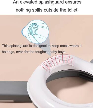 Складний дитячий горщик PandaEar для подорожей Дорожній горщик для дитячого унітазу, сидіння для унітазу сидіння для унітазу дитяч