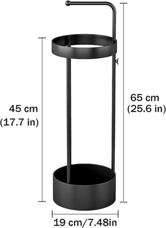 Сталева підставка для парасольок TAUIANE, органайзер для парасольок для вхідної зони, тримач для парасольки з металу, компактний, міцний і стильний, для використання вдома та в офісі.