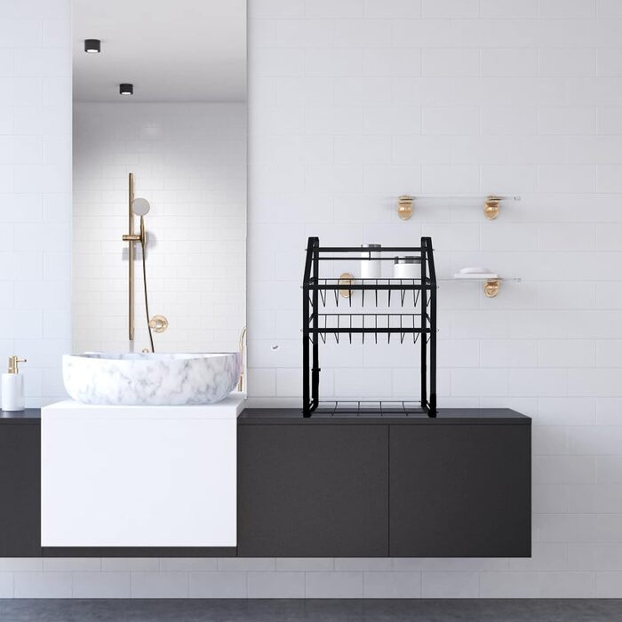 Постійна полиця для спецій, 4 яруси, металева полиця для спецій, не потребує свердління, підставка для спецій, тримач для спецій, органайзер для банок для спецій з 8 гачками, кухонна полиця для зберігання спецій - тип A