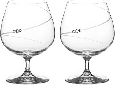 Чарки для лікеру DIAMANTE SWAROVSKI Brandy Cognac, силуетні, ручної роботи, прикрашені кристалами Swarovski