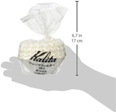 Паперовий фільтр Kalita Wave 155 (100P), білий РОЗМІР 155