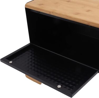 Дерев'яна хлібниця, хлібниця для зберігання хліба, хлібниця для ферми, старовинна велика хлібниця для кухонного столу, міцна хлібн