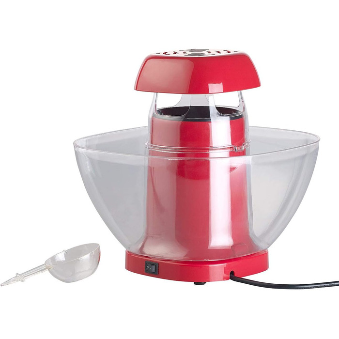 Машина для приготування попкорну з гарячим повітрям з піддоном для крапель, для 80 г кукурудзи, 1,200 Вт (ретро-машини для приготування попкорну, торговий автомат для попкорну, сковорідки)