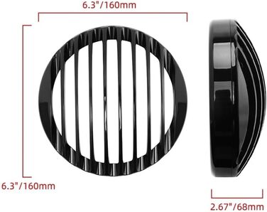 Аксесуари для мотоцикла 5 3/4 7 круглий чорний ABS Світлодіодний чохол для мотоциклів Harle&Y Sportster XL 883 Iron 1200 04-up Custom XL