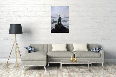 Друковані картини Полотно (40x60 см) Каспар Давид Фрідріх - Мандрівник над морем туману 40x60 см