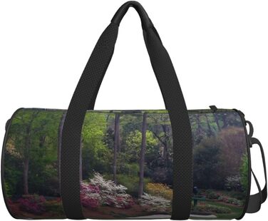 Дорожня сумка з чорно-золотим дизайном, кругла форма, великий об'єм, легка та міцна. Ідеальний подарунок для подорожей, походів, ділових поїздок та занять гольфом, універсальний розмір.