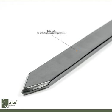 Тримач для вудки Zite Металевий та регульований - Стабільна підставка для поплавкових вудок - Міцна підставка для вудки/плавучий тримач для вудки, Тримач для вудки, Тримач для вудки, Рибальська підставка