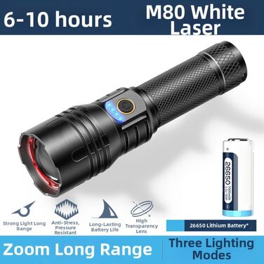 Акумуляторний ліхтарик SuperFire з 5 режимами та функцією масштабування (A) ONE