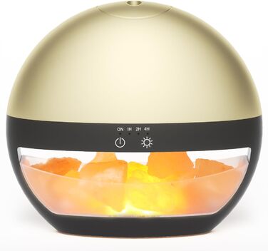 Соляна лампа з ароматичним дифузором SALUBRITO, дифузор з гімалайської солі для ефірних олій, ультразвуковий ароматерапевтичний дифузор для ароматичних олій, дифузор зволожувача для домашнього офісу йоги