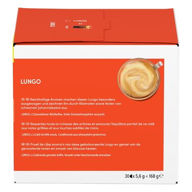 Кавові капсули NESCAF DOLCE GUSTO Lungo, упаковка з 3 шт. (3 x 30 капсул)