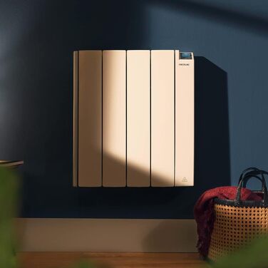 Керамічний панельний обігрівач Cecotec ReadyWarm 4000 Thermal Ceramic Connected з Wi-Fi, 1000 Вт, 4 модулі з литого алюмінію та кераміки, таймер, захист IPX4, 4 режими роботи, для приміщень до 12 м