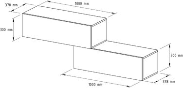 Меблі для передпокою Шафа для одягу Підвісна шафа для одягу 2 шт. 100 см золотий дуб - антрацит/золотий дуб, компактна шафа для од