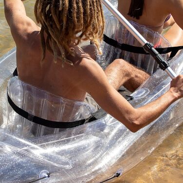 Прозорий надувний каяк з аксесуарами Paros InnovaGoods 312 см 2 місця