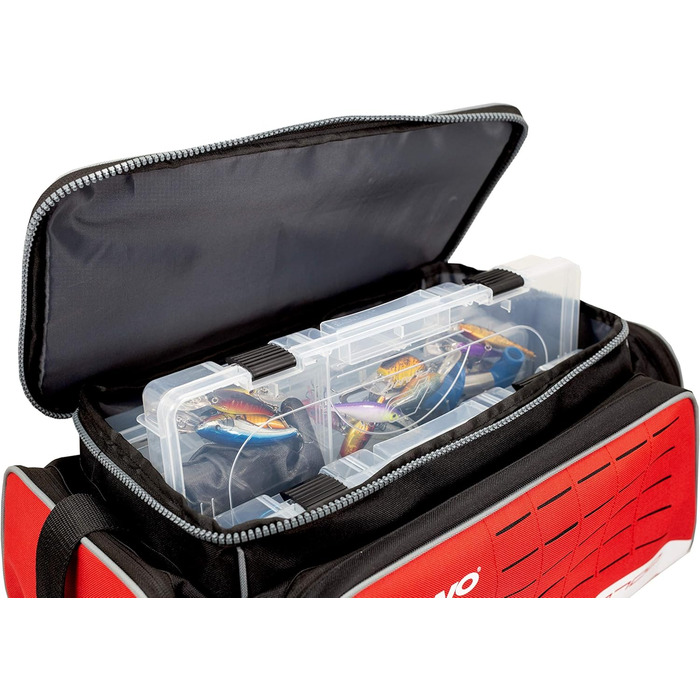 Сумка для риболовних снастей Plano Weekend Series 3500 Softsider, сіра тканина, включає 2 коробки для зберігання 3500 Stowaway, м&39яка сумка для рибальських снастей, водонепроникна червона/подорожна, суцільний колір (Getaway Solids), валіза Deluxe 3700.