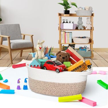 Набір плетених кошиків для зберігання з 2 предметів, плетений кошик, плетений кошик для зберігання у ванну кімнату, плетені кошики з подарунковими пакетами та атласною стрічкою, кошики для зберігання на полиці, ванна кімната, вітальня, дитяча кімната