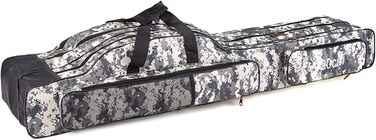 Шарова сумка для риболовлі doorslay, портативна сумка для риболовлі, сумка для вудки, складна сумка для вудки, чохол для вудки, дорожня сумка для зберігання рибальських снастей, 120/150 см (опція) City Camouflage 120 см, 3-