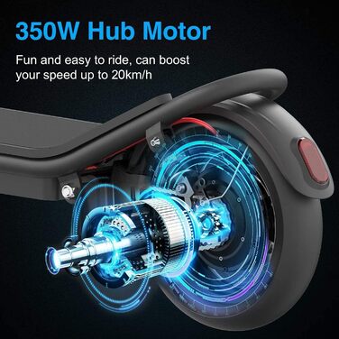 Дюймовий електросамокат з функцією додатку, з тримачем для мобільного телефону та протиугінним пристроєм Складаний електросамокат,