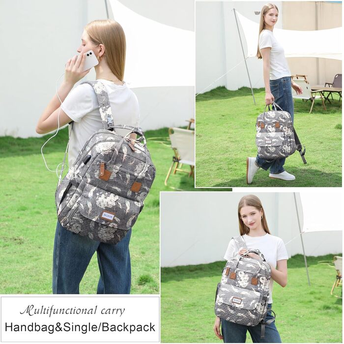 Рюкзак-пеленатор, випадковий рюкзак-пеленатор, сумки для пеленання великої місткості, які підходять для подорожей, покупок і прогу