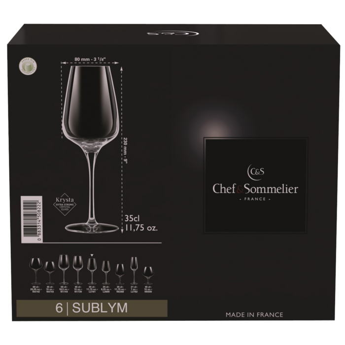 Набір келихів C&S Sublym (6 шт., 350 мл)