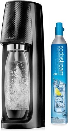 З циліндром CO2, ПЕТ-пляшка 1 л (без BPA), Black Soda Maker Black