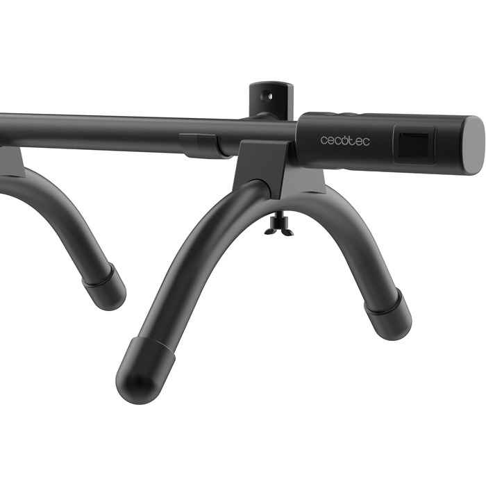 Електричний рушникосушарка Cecotec з низьким споживанням енергії - ReadyWarm 5000 Towel Black. Рушникосушка 100 Вт, світловий індикатор, системи безпеки, захист IP24, кріплення на підлогу або стіну, ідеально підходить для ванних кімнат