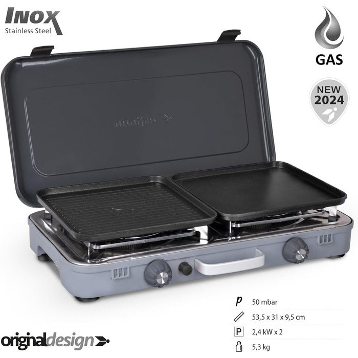 Кемпінгова плита Brunner Devil Kookmaster GP, 2 конфорки, 2 x 2400 Вт