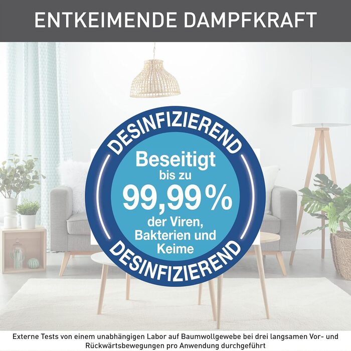 Парова щітка 1400 Вт резервуар для води 150 мл кабель живлення 2,6 м до 8 хв. відпарювання швидке нагрівання 25 г/хв. безперервний