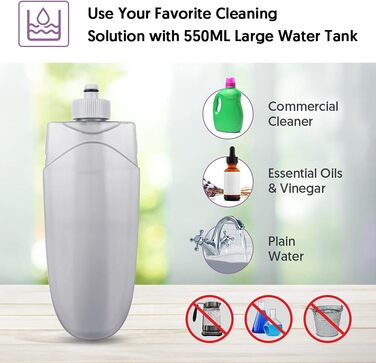 Швабра з функцією розпилення - HOMSIER Spray Mop Швабра для підлоги Швабра для швидкого прибирання з резервуаром для води 550 мл і