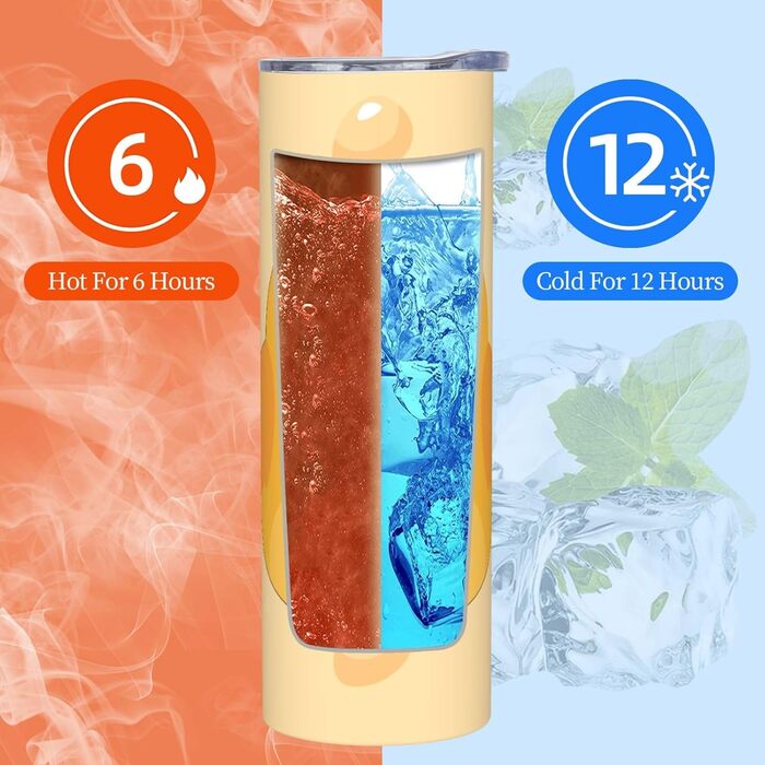 Кухоль з прямою трубочкою, 590 мл, принт мультяшного курчати, дорожній кухоль, підходить для кемпінгу, офісу та дому