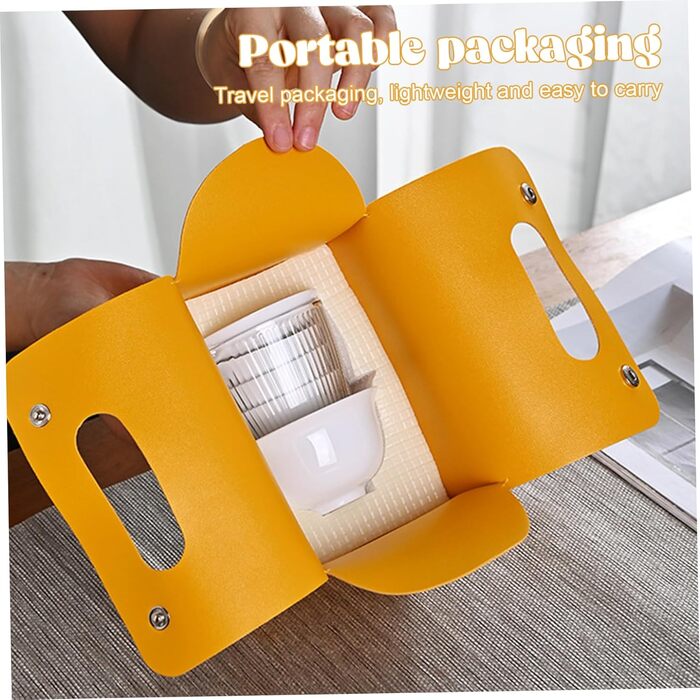 Чайний сервіз Гайвань, портативний керамічний набір для чаювання в стилі Гунфу з сумкою для зберігання, ідеальний для дому, подорожей, пікніків та декору.