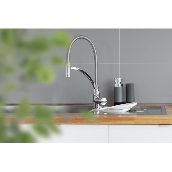 Ополіскувач сірий, 250 мл кожна, багаторазова станція для миючих засобів і мила, 15 x 18 x 7 см, сірий