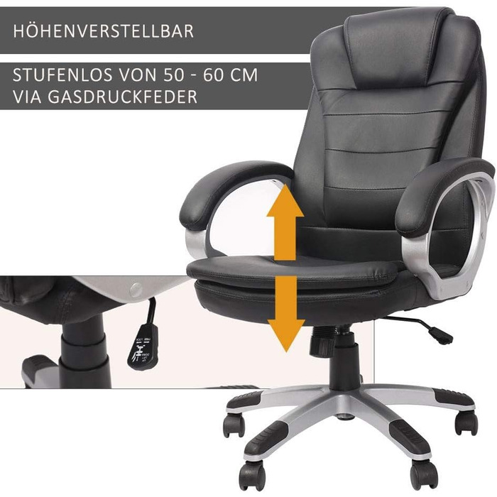 Ігрове крісло Melko Ергономічне офісне крісло чорного кольору Офісне гоночне крісло Настільне крісло Крісло керівника Ігрове крісло Геймерське крісло Гоночне спортивне крісло Обертове крісло Крісло для ПК Ігрове крісло