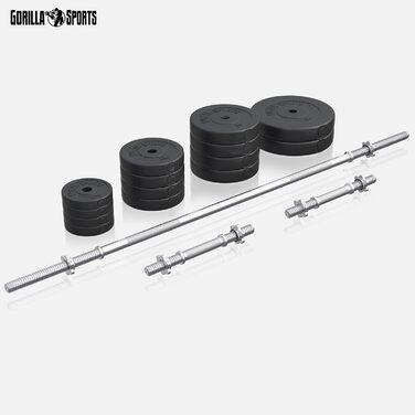 Лава для силових тренувань з обтяженнями - штанга 170 см, комплект штанг 40/70/100 кг, згинання ніг, гантель &quotметелик&quot, станція для віджимань, накладка на згинання рук - тренувальна лава, фітнес-станція, силова станція зі штангою, біла, 70 кг