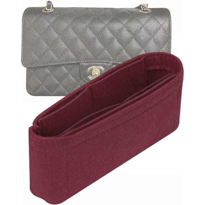Вставка-органайзер для сумки Lckaey для класичного клапана, середнього розміру, вставка для сумочки - високоякісний фетровий орган