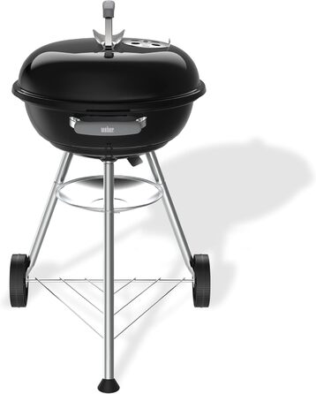 Вугільний гриль Weber Compact Kettle 47 см на стійці з колесами, модель 2026