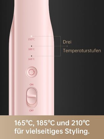 Бездротовий стайлер для волосся 2-в-1 Dreame Hair Glamour портативний випрямляч з іонізацією, рівномірним розподілом тепла та 3 рівнями температури, рожевий