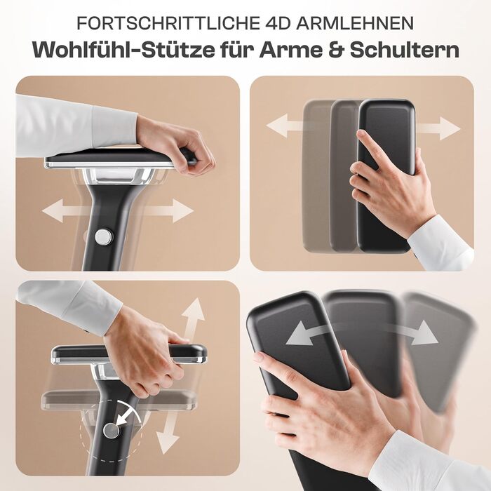 Ергономічне офісне крісло Lancelot ПЕРЕМОЖЕЦЬ ПОРІВНЯННЯ Переможець тесту офісних крісел Ергономічне офісне крісло Зручне ігрове крісло Обертове крісло 150 кг для максимального комфорту Lancelot (чорне)