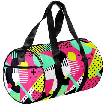 Сумка-мішок для подорожей, спорту та йоги, з сучасним геометричним малюнком, компактна спортивна сумка для фітнесу та ручної поклажі