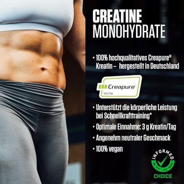 Креатин моногідрат Dymatize Creapure, 500 г – Без смаку, 147 порцій