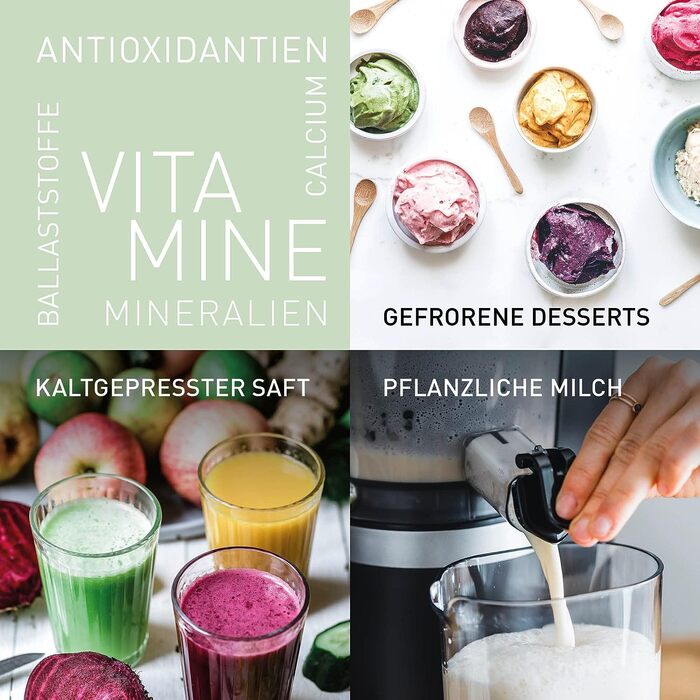 Повільна соковижималка Panasonic MJ-L700KXE, електричний прес для фруктів, вичавлювання соку з цілих фруктів і овочів, отвір 75 мм, тонкий дизайн, безпечний і практичний, чорний, матовий чорний одинарний