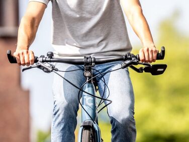 Дзеркало заднього виду для велосипеда BBB Cycling CityView для електровелосипеда, ліве - підходить для керма Ø 19-26 мм - антиблікове покриття - дзеркало заднього виду для велосипеда - чорне - BBM-05 - ліве