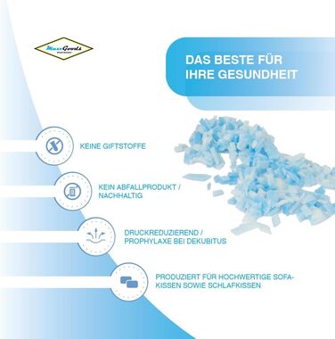 Дорожня подушка 40x24x12 см з гелевих пінопластових паличок та чохла з алое вера - охолоджувальна подушка з м&39якою охолоджувальною піною - охолоджувальна подушка для голови - для сну на животі, на спині та на боці - дорожня подушка 40x24x12 см з охолодж