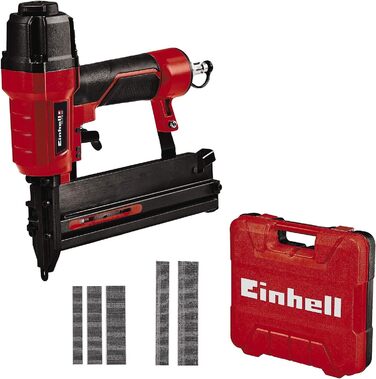 Пневматичний степлер Einhell TC-PN 50 (комбінований степлер і цвяходер 2в1, захисний носик, вкл. 1 500 скоб і 2 000 цвяхів, маслян
