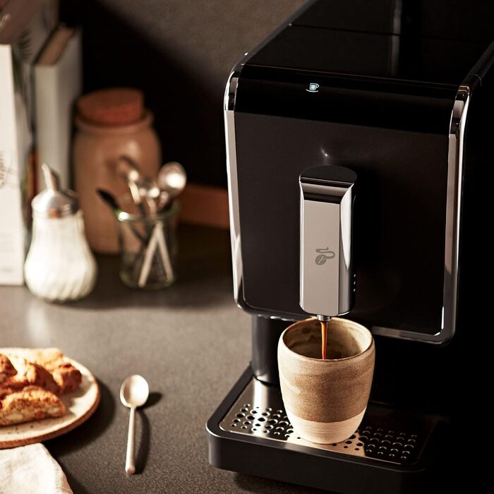 Автоматична кавоварка Tchibo Esperto Caff для Caff Crema та Espresso, антрацит Anthracite Esperto Caff