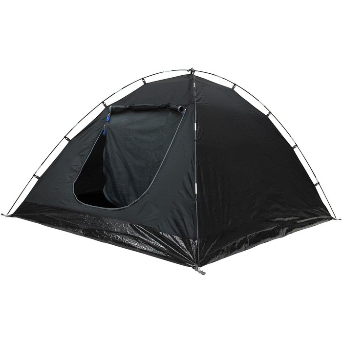Намет Bosa 3-місний купольний намет із сонцезахисним навісом Вентиляція входу Водонепроникний із 3000 мм Синій сірий
