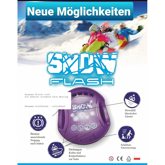 Санки Дитячі снігова гірка Снігопланер Снігокат Санки Дитячі санки DARK BLUE